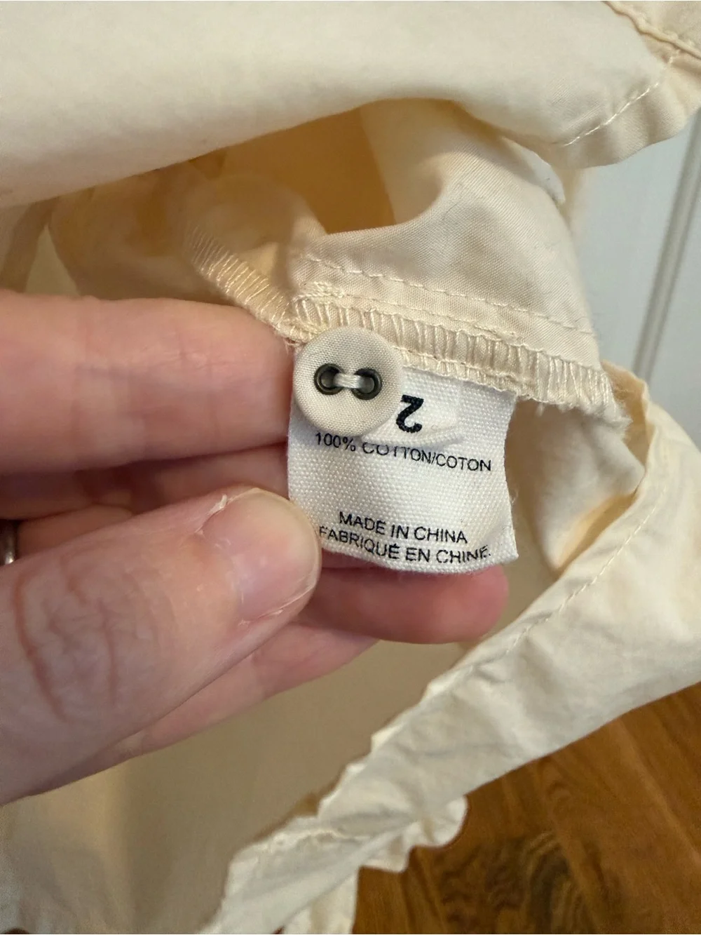 Ulla Johnson Marietta Blouse in Dogwood Cream Size 2